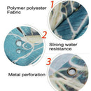 Bathroom Blue Conch Starfish Beach Print Mildew-proof Waterproof Shower Curt Hn