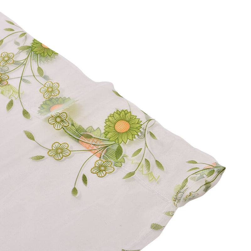 1 X Room Sunflower Pattern Voile Window Curtains Sheer Panel Drape Curtain FT