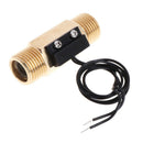 DC 250V G1/2" DN15 70W Water Flow Sensor Switch Meter Copper Liquid Flow Switch