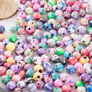 100pcs Beads Jewelry Accessory Ceramic Round 12 mm Dia.