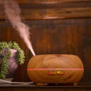 Round Ultrasonic Humidifier 300Ml Mist Maker Aroma Diffuser With Colorful L