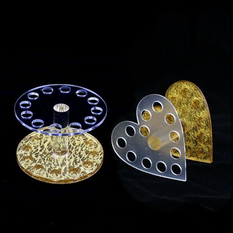 Dotting Pen Heart Shape Holder Nail Brush Acrylic Nail Art Tool Display Pen E6V8