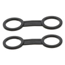 2 Pieces Snorkel Strap Keeper Lock Kit Clip Diving Accessories Silicone