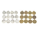 36pcs HOROSCOPE Zodiac STAR SIGN PENDANT CHARMS FOR JEWELRY MAKING FINDINGS