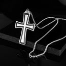Fashion Cross Necklace Hip Hop Stainless Steel Pendant Chain Men Jewelry  A