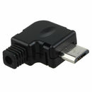Right Angle Micro-USB 5 P Port Male Plug Socket Connector With Plastic Cove C8W8