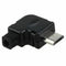 Right Angle Micro-USB 5 P Port Male Plug Socket Connector With Plastic Cove C8W8