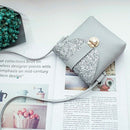 women small bling bling shoulder bag lady's mini cute solid color Glossy ha