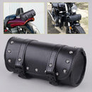 Motorcycle Cruiser Tool Bag Fork Barrel Shape Handlebar Front Fork Bag Black
