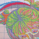 Angel in Teacup Stamped Cross Stitch Kit, Cute Pretty DIY Needlework Counted