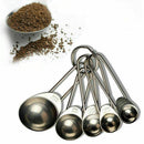 1Set/5pcs Stainless Steel Measuring Spoons Coffee Measure New Cooking