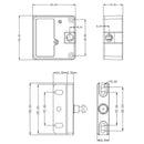Keyless Door Locker Invisible Electronic Cabinet Lock Private New Hidden Dr Z8B3
