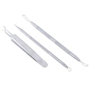 3pcs Facial Care Removal Acne Comedones Extractor Squeezing Needles TweezersBX