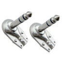 2pcs 1/4'' Right Angle Stereo Jack Plug Guitar Cable Audio Connector Musical