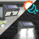 120LED Solar Two-Sided Motion Sensor Wall Lamp Outdoor Yard Security Light