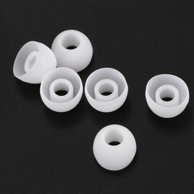 50 Pcs White Earbud Headphone In Ear Buds Tip Cover Replacement E8A4