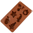 Christmas Fondant Cake Mold Pudding Series Baking Chocolate Handmade Tools NLBX