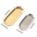 Stainless Steel Vanity Trays, Cosmetic Organizer Trays for Makeup, Beauty P F2G2
