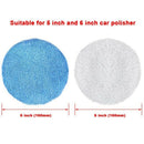 20 Packs Car Polisher Pad Bonnet Set(5 To 6 Inches)Waxing Bonnet Towel for