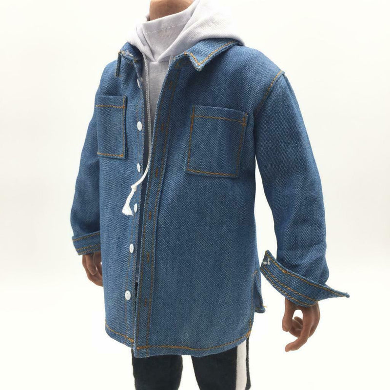 1/6th Scale Cowboy Shirt Coat for 12inch Hot Toys Kumik Male Body