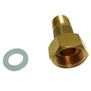 Water Tank Garden Hose Adapter, Brass Bulkhead Tank Fittings, 1/2'' Female 3/4''