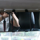 1x Car Interior Sun Visors Tri-Fold Makeup Mirror Travel Accessories ABS+Glass