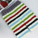 Knitted Soft Baby Boy Girl Photography Clothing Hit Color Striped Pants+Hat
