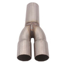 2 to1 Steel Exhaust Merge Collector Dual 1.5" ID Inlet Single 1.75" OD Outlet