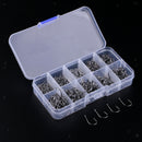 Pack 500pcs Catfish Hook Barbed High Carbon Steel Fishing Hooks Size 3