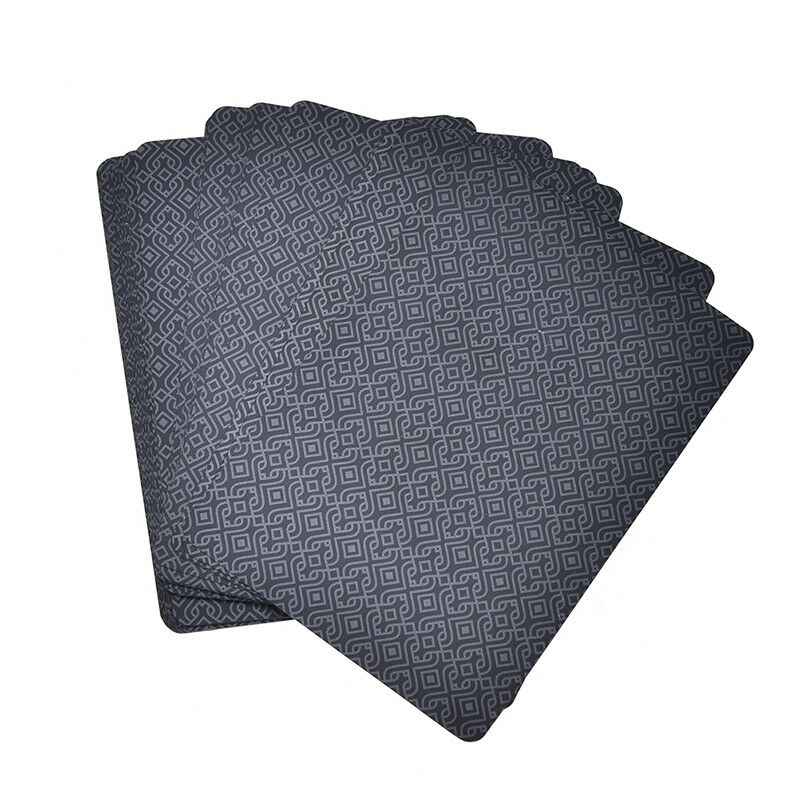 Metal Box Plastic Pvc Black Poker Waterproof Playing Cards Novelty-Collection JR