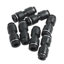 7Pcs Air Pneumatic 6mm to 4mm Straight Push in Connectors Quick Fittings