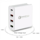48W 4 Multi Port PD Quick Fast Charge QC 3.0 USB Type C Hub Wall Charger Adapter