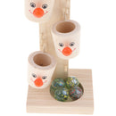 Kids Educational Wooden Toys Clown Marble Table Baby Ball Games Interactive