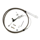 Stainless Flexible Braided Gas Throttle Cable Kit For Chevy TH350 Transmission