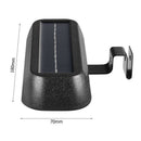 Solar Motion Sensor Wall Light Waterproof 12 LED Garden Street Lamp (Black) A
