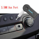 Black AUX 3.5mm Wireless Bluetooth Audio Music Receiver Hands-free Call TBY