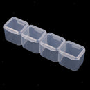 2 Pack 56 Grids Clear Small Parts Storage Box Beads Container Organizer Case