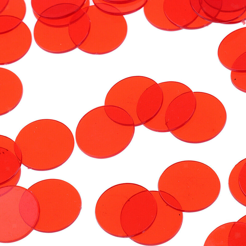 300Pcs Plastic 19mm Bingo Chips Markers for Bingo Game Poker Cards Kids Counters