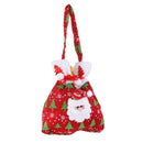 Christmas Applique Candy Gift Re-Usable Wrapping Bag ree Hanging Sack Decor