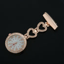 Ladies Heart Steel Crystal Nurse Doctor Paramedic Tunic Brooch Quartz FOB P