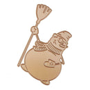 Broom Snowman Cutting Dies Stencils Scrapbook Embossing DIY Craft Album A