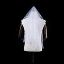 1 x Women 150cm white one layer short wedding bridal veils  Gw