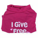 Small pet dog t shirt New clothes cat pet puppy summer shirt - Rose Red XS