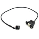 50CM 5 Pin Motherboard Female Header to USB Type B Female Adapter Dupont Ex