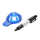 Golf Ball Stencil and Marker Kit with Waterproof Marker and Alignment Aid FTAU
