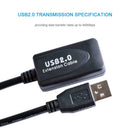 10M USB Extension Cable Male To Female Data Cable Signal Amplifier Extender