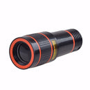 Universal 12X Zoom Optical Clip-on Telephoto Telescope Lens Mobile Phone Camera