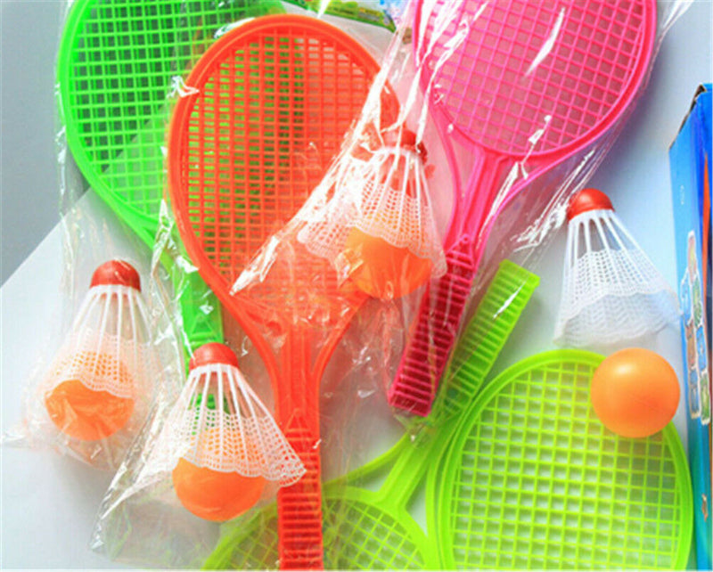 Kids Outdoor Badminton Tennis Set Racket Parent-child Sport Educational Toys JR