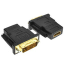 HDMI to DVI D 24+1/ 25 Pin Adapter Female 1080P for HDTV Plasma DVD Projector PC