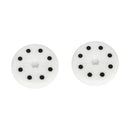 2 pcs Replacement Slider Block for Skateboard Longboard Sliding Gloves White